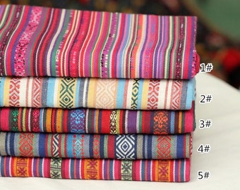 bohemian style rainbow stripe polyester cotton fabric upholstery fabric home decor fabric bagpurse fashion fabric curtain fabric 12 yard - Home Decor Fabrics By The Yard bohemian style rainbow stripe polyester cotton fabric upholstery fabric home decor fabric bagpurse fashion fabric curtain fabric 12 yard - Home Decor Fabrics By The Yard