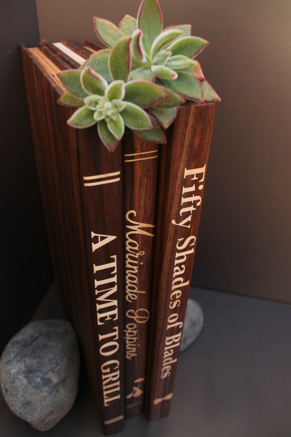 Personalized Cutting Board Book Unique Gift by CuttingBoredom