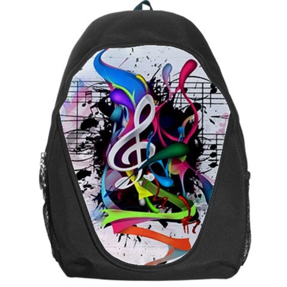 Music Notes Art Custom Rucksack Backpack Bag Great by Japelino000