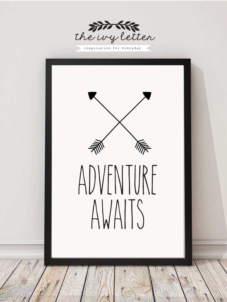 Adventure Awaits Printable Art Inspirational Quote