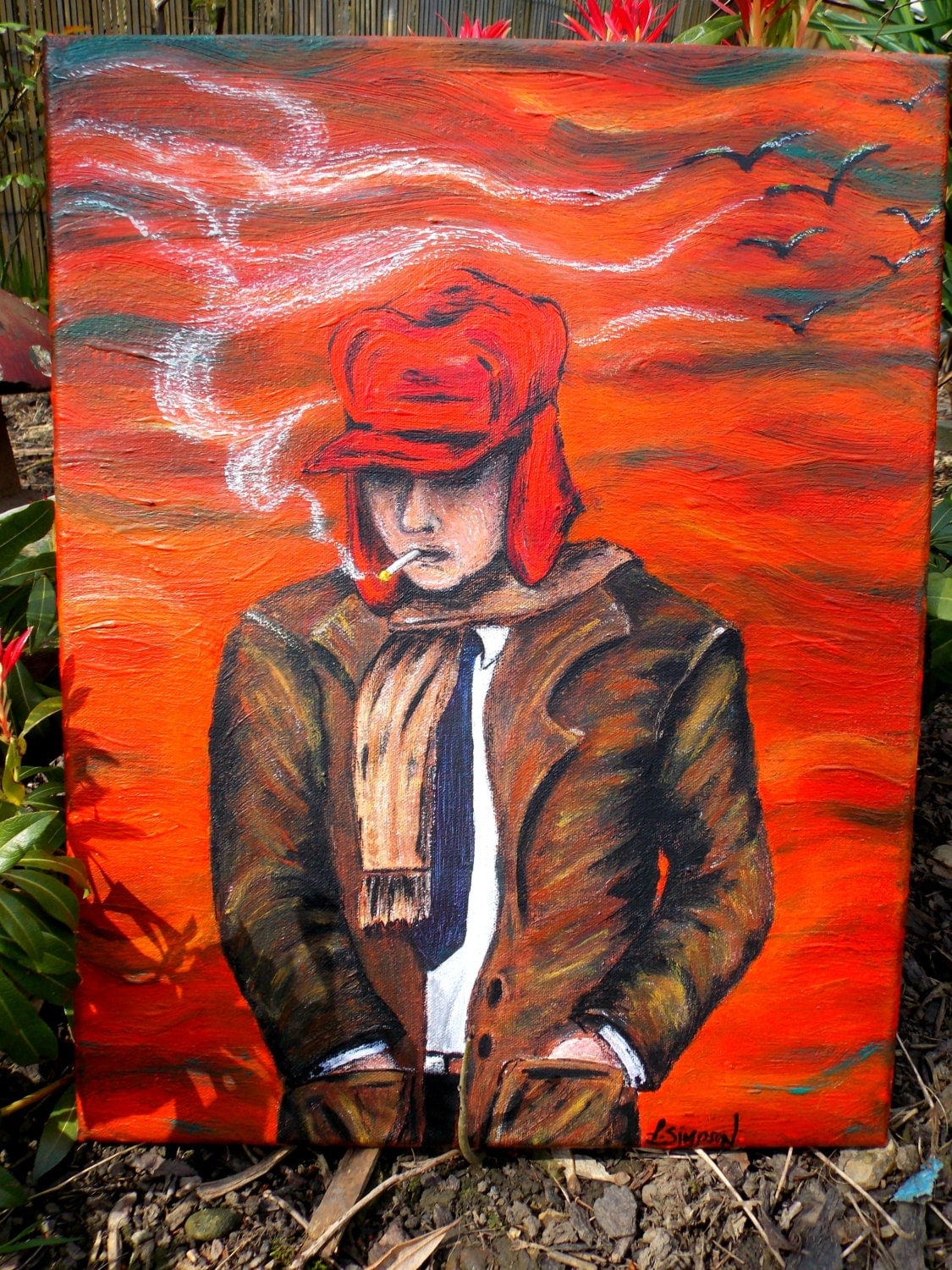 Holden-Caulfield-Catcher-In-The-Rye-Original-Canvas-by-...