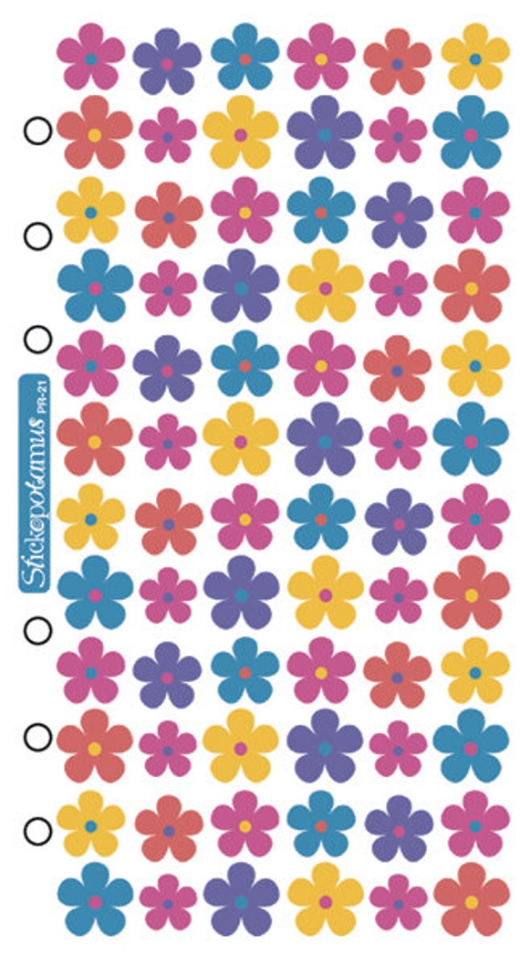 Sticko Scrapbooking Stickers Flowers by MyStickerCollections