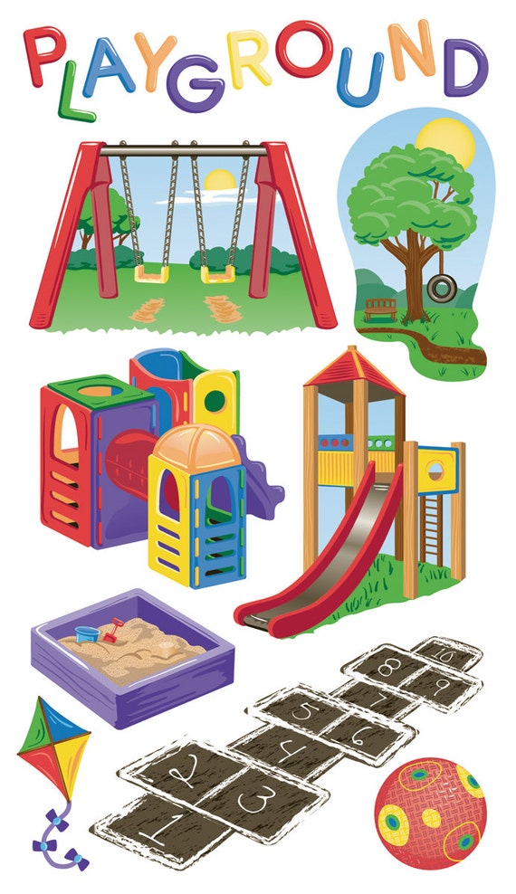 Sticko Scrapbooking Stickers Playground by MyStickerCollections