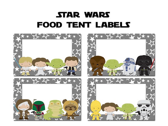 Free Printable Star Wars Food Labels prntbl concejomunicipaldechinu