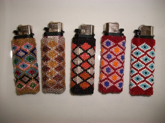 SALE! Beaded Lighter Case, Native Beadwork Lighter, North American ...