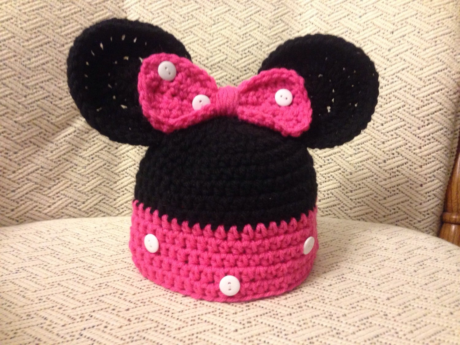 Crochet Minnie Mouse Hat