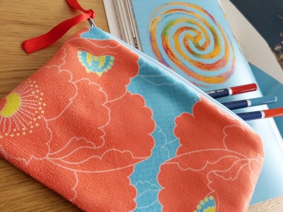 Suede zipper case