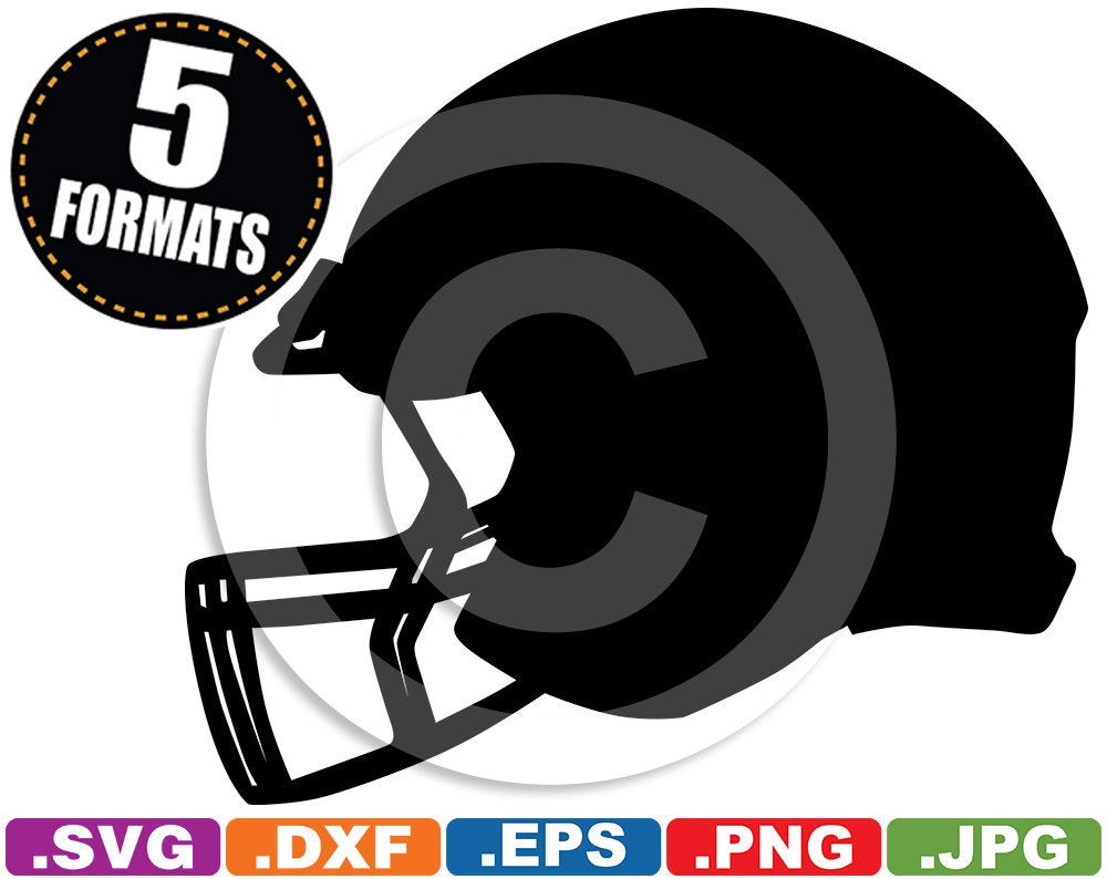 Download Football Helmet Silhouette Clip Art Image svg & dxf cutting