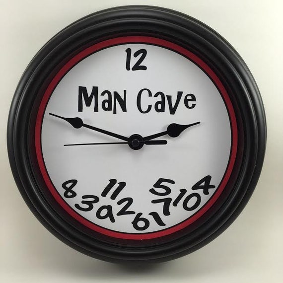 MAN CAVE Wall Clock