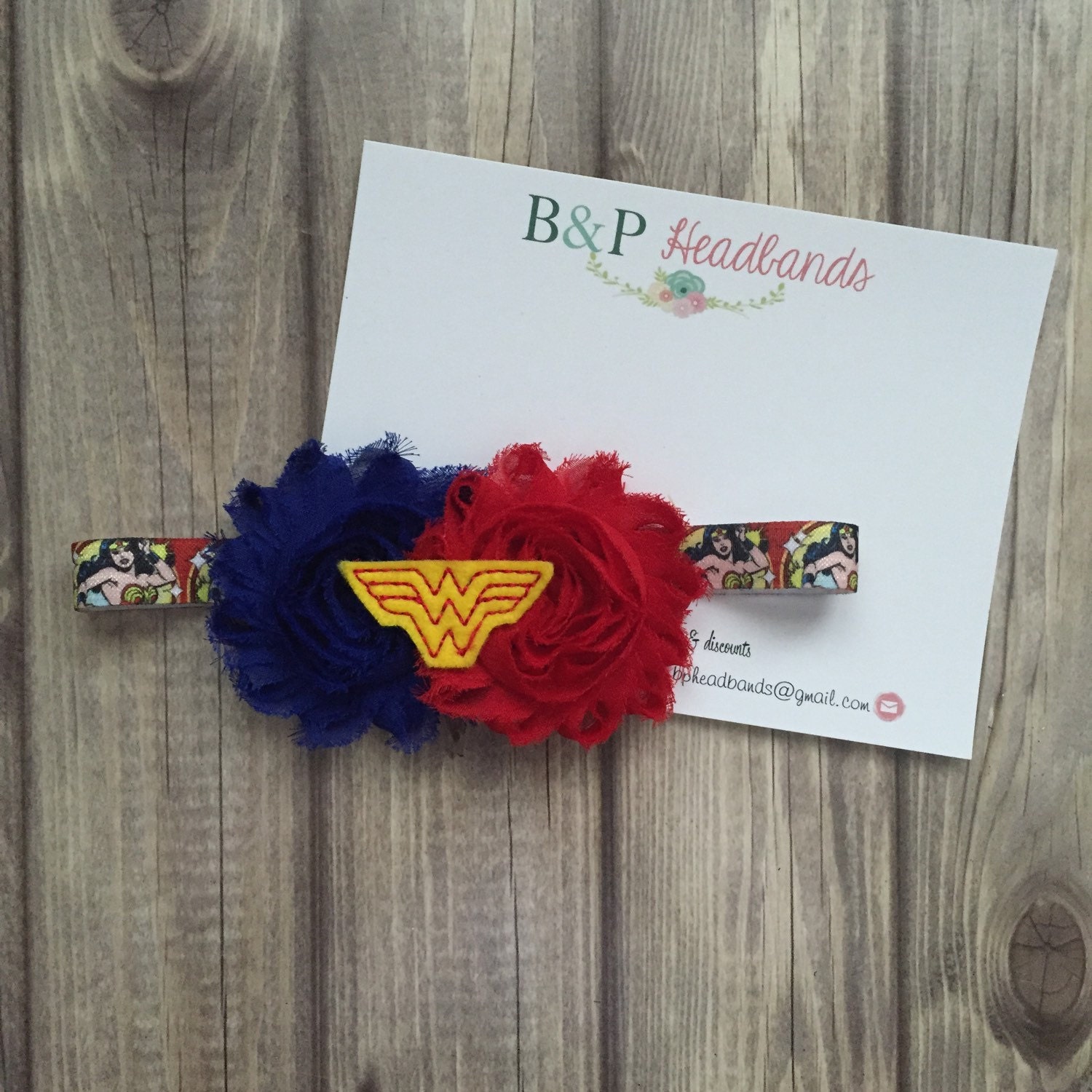 Wonder Women Inspired Headband Also available on a Clip or