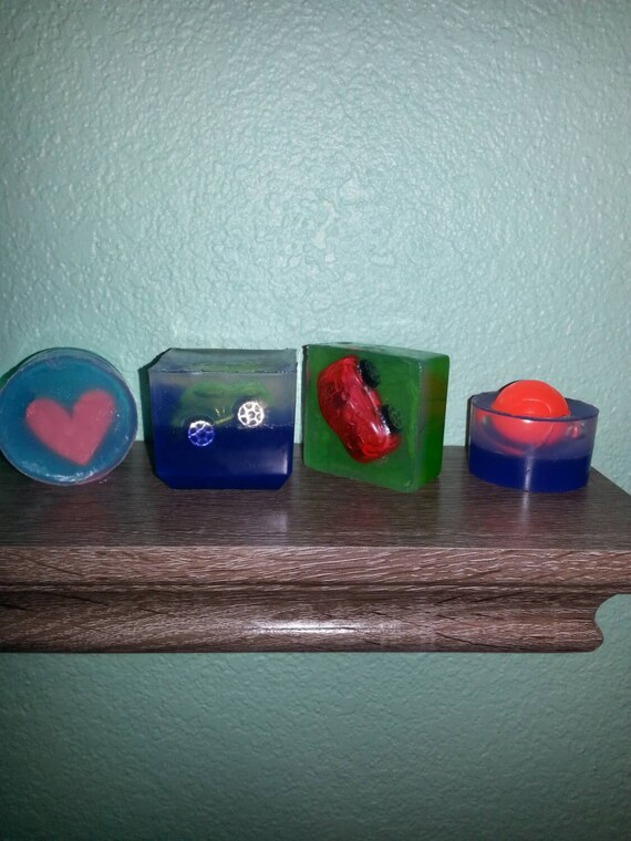 Toy Embedded Soaps for Kids by AthenasBathHouse on Etsy