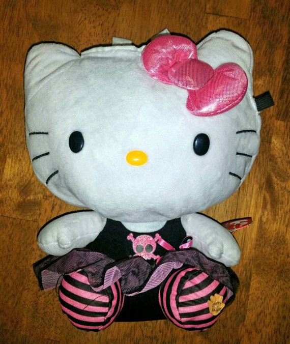 Hello Kitty Novelty chalk bag made from plush toy by GrippyFingers