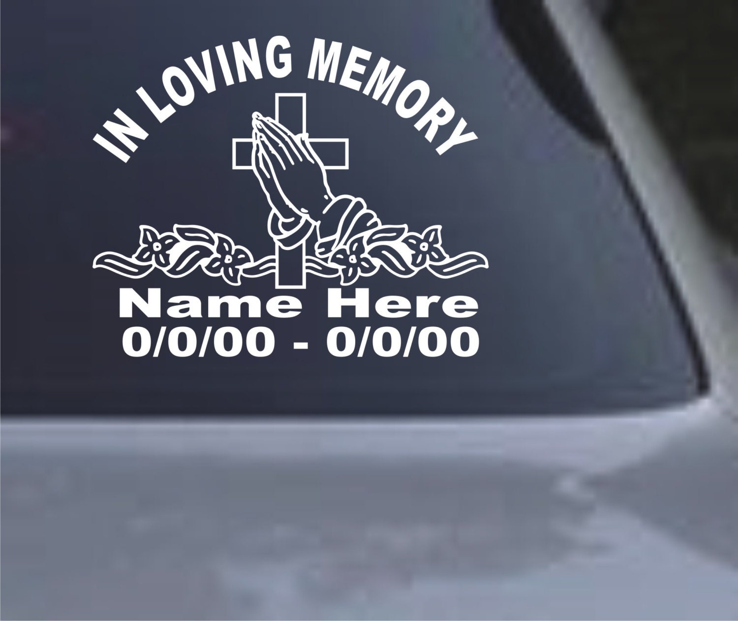 in loving memory picture vehicle stickers