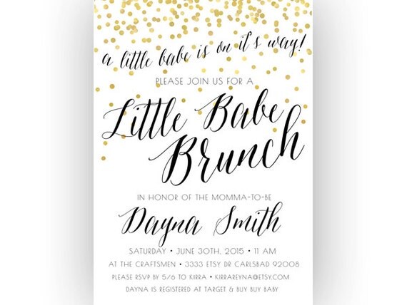 Baby Brunch Invitation Wording 7