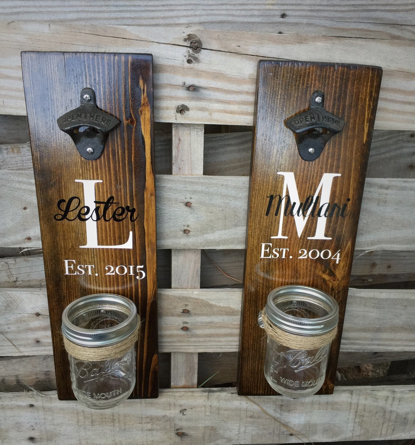 Wooden Bottle Opener Rustic Beer Bottle Opener Wall