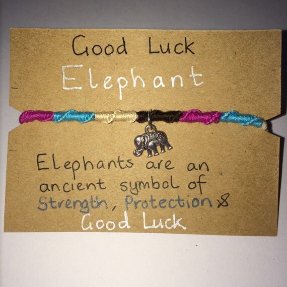 Good Luck Elephant Handmade Elephant Friendship Bracelet