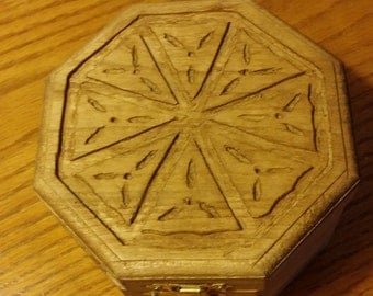 Wood Carving Jewelry Box