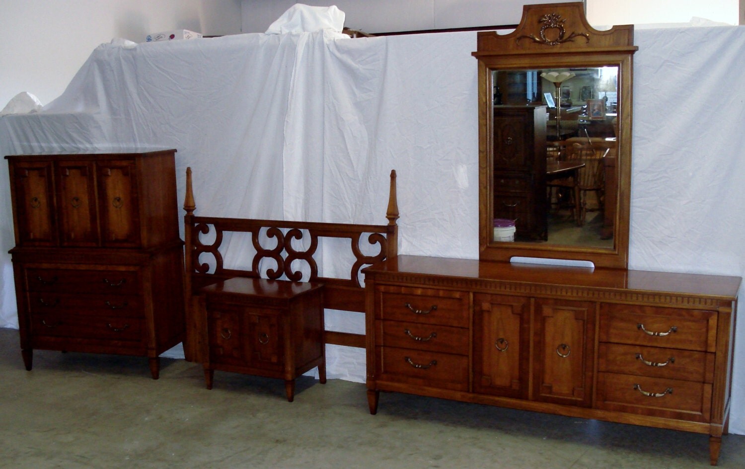 Mid Century 4PC. Bedroom Set Used Furniture Haute Juice