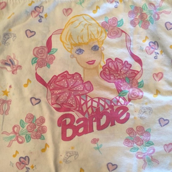 Vintage Barbie Children's Pillowcase by on Etsy