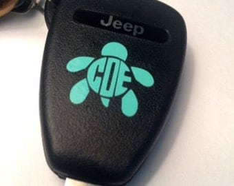 Car Key Monogram Decal