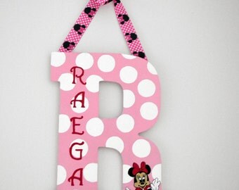 minnie mouse letters etsy