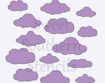 Clouds Stencil