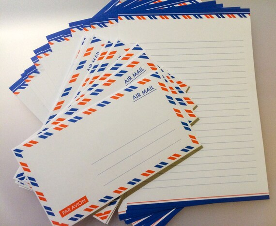 air mail stationery