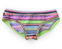 YanYan Cotton Bao Stripe Booty Short in Black/White