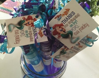 Little Mermaid Party Favor Tags only