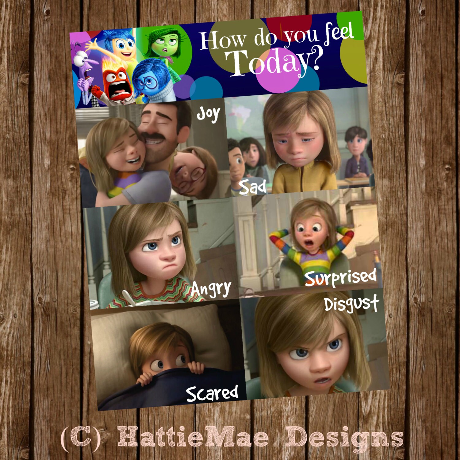 Disney Pixar's Inside Out Today I am feeling