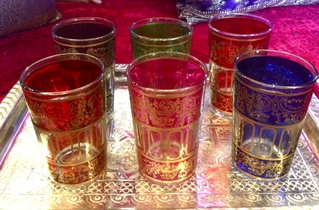 plastic moroccan tea glasses