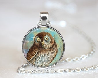 Owl Jewelry, Owl Necklace, Owl, Owl Pendant