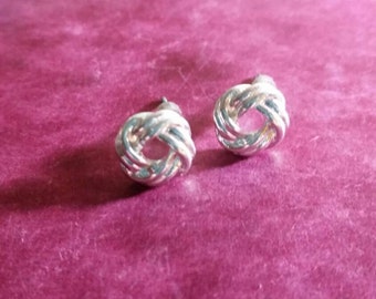 Items similar to Sterling Silver Loop Earrings for Charity. on Etsy