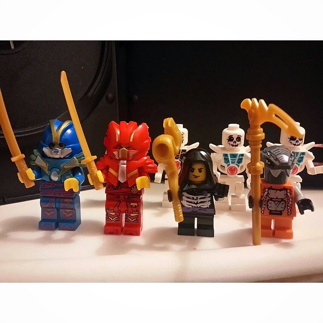 Custom Ninjago Set of 8 Minifigures Lego Size by CustomMiniFigz