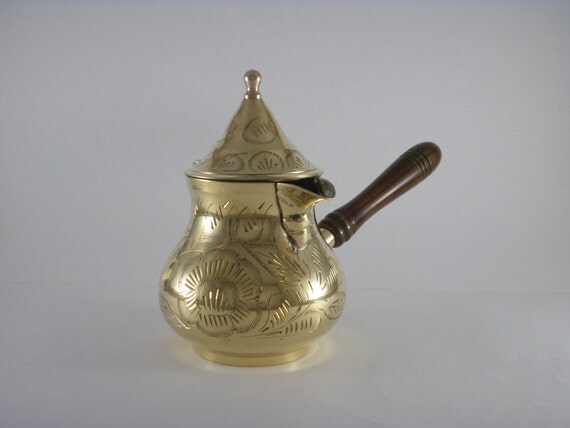 Copper Handmade Turkish Coffee Maker Pot Cezve by AUTHENTICGALLERY