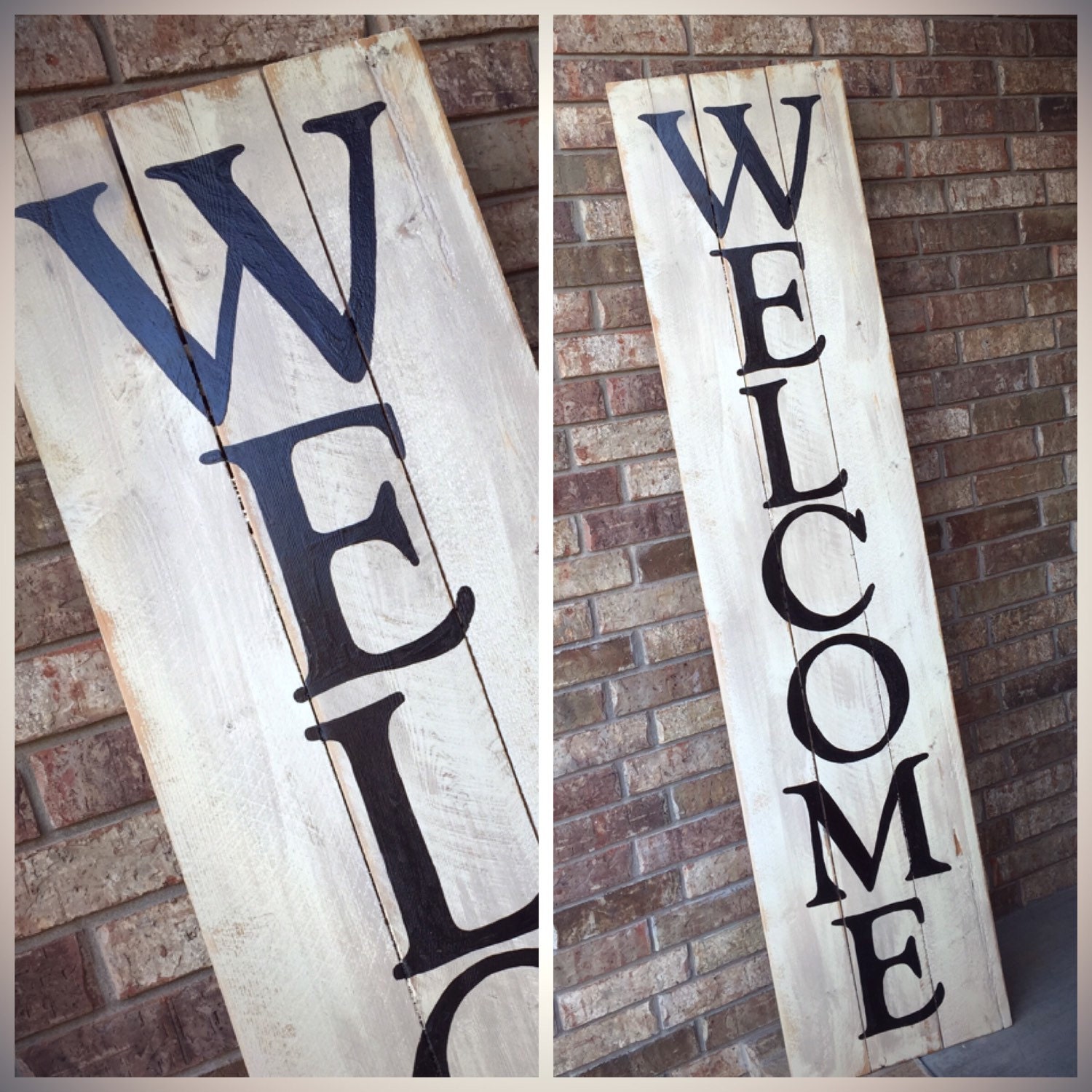 WELCOME Front Porch Wooden Sign 16.5x71 by ShopSimplyInspired