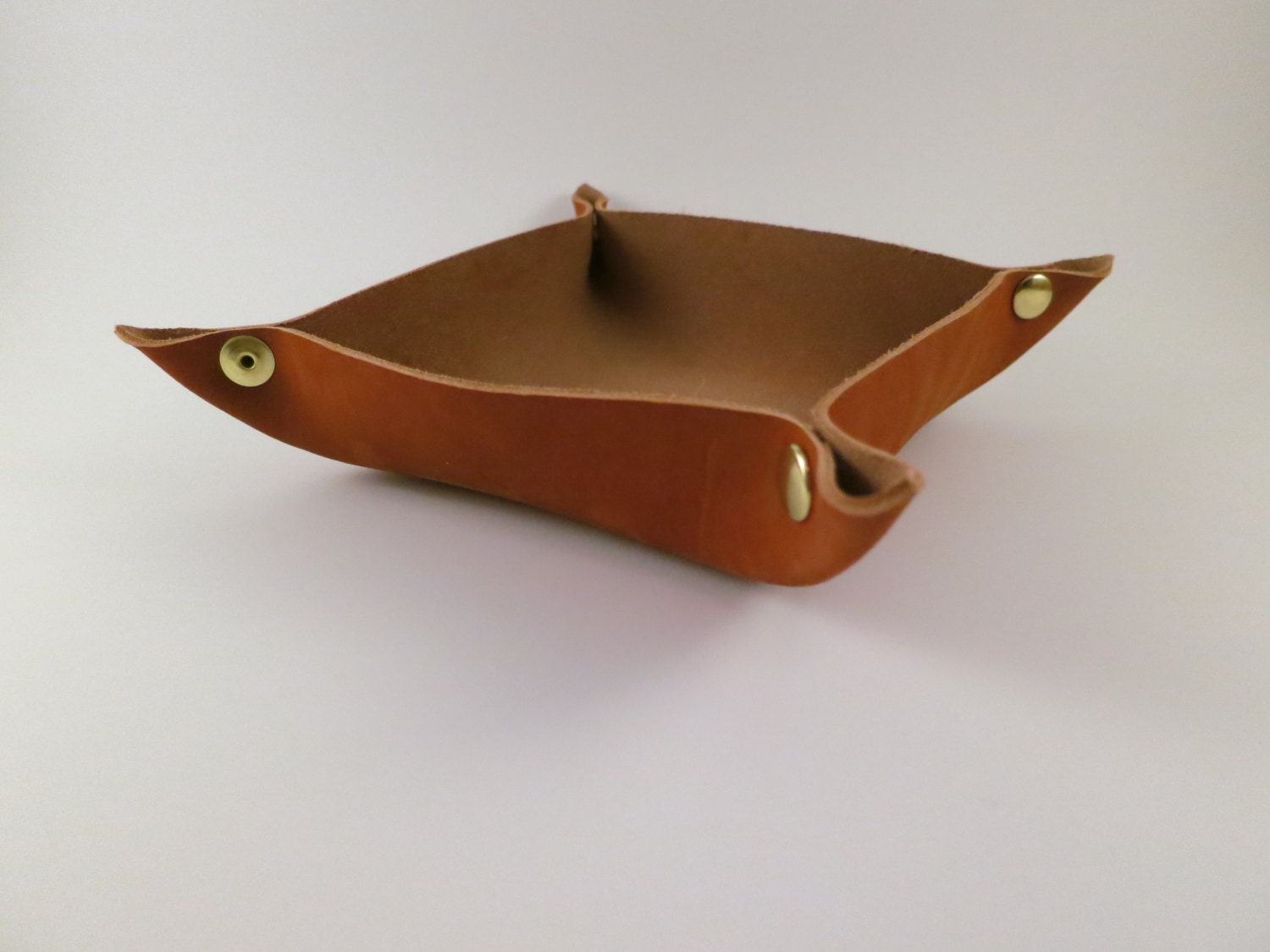 Leather Travel Valet Tray Horween Tan Essex by heritancegoods