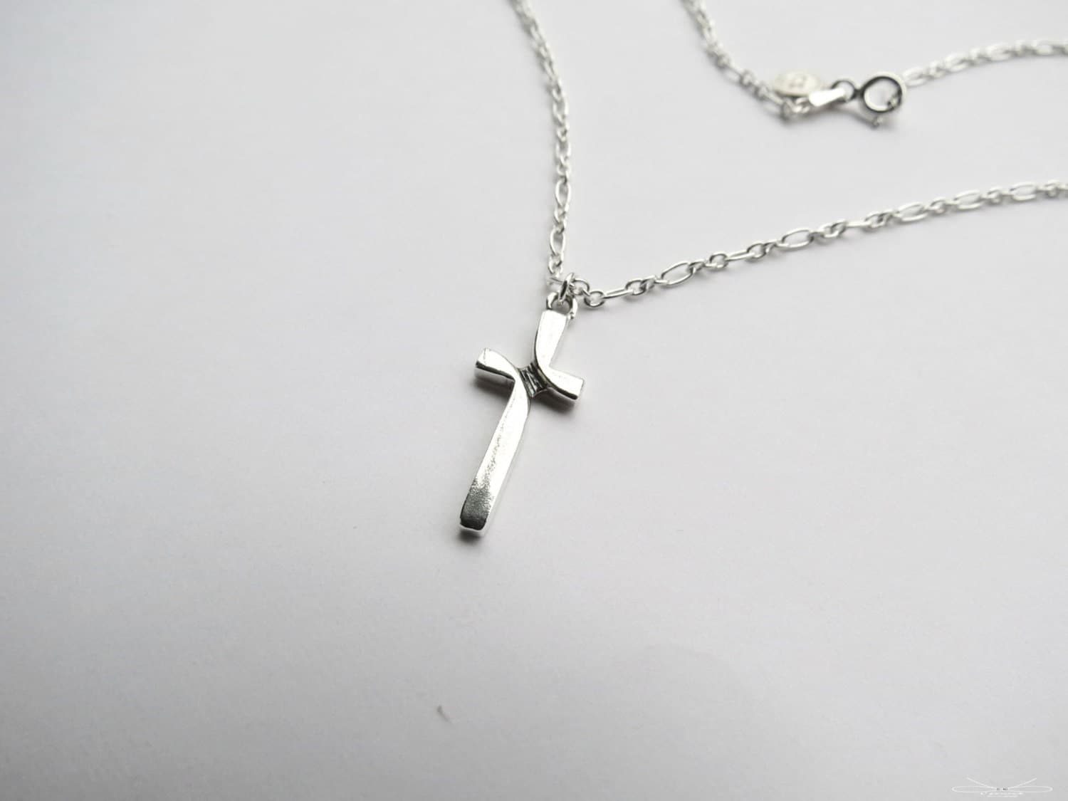 Light Cross Sterling silver necklace Cpercent Light