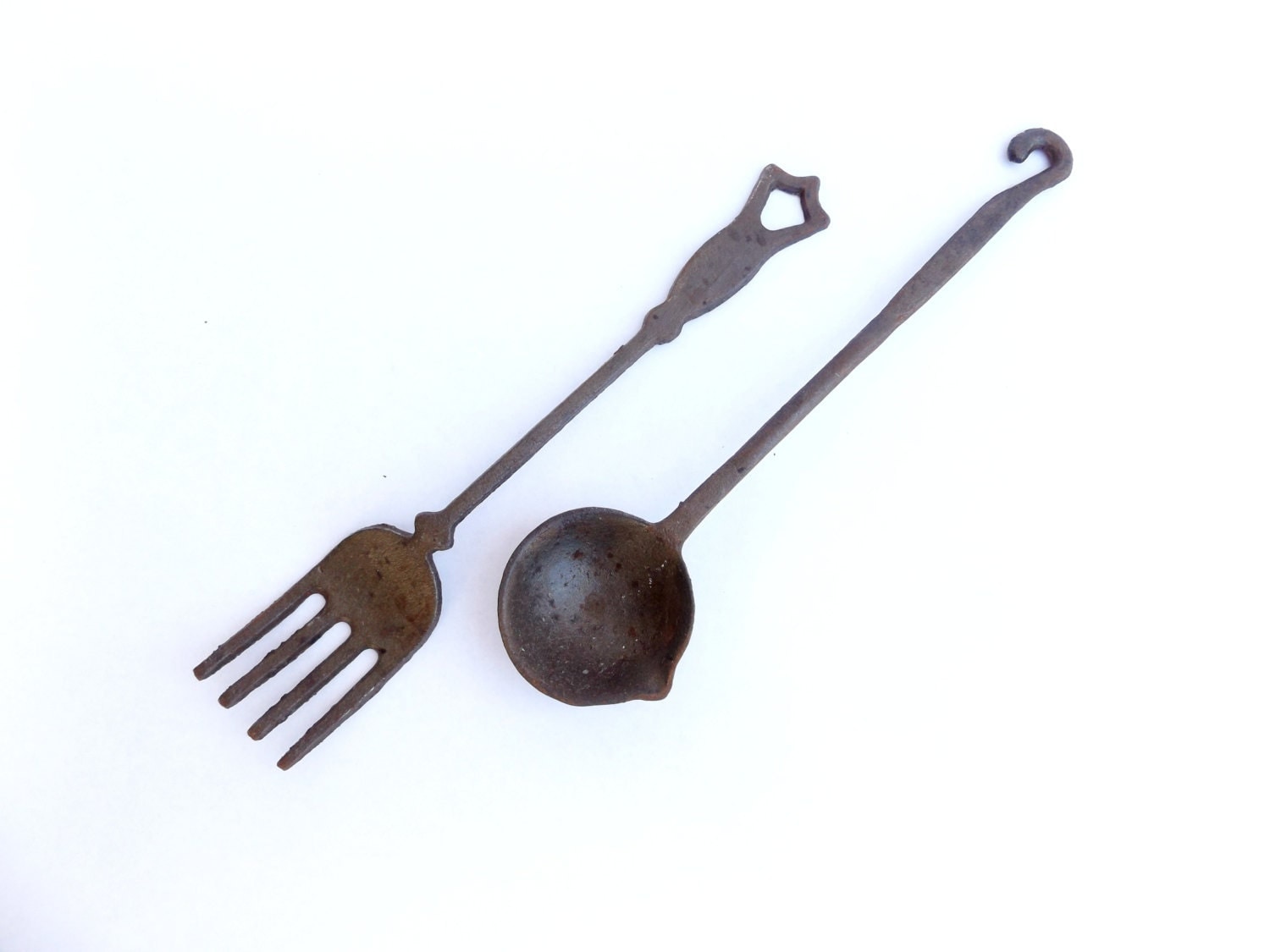 Decorative Cast Iron Utensils Utensil Wall Decor Vintage