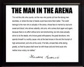 Items similar to President Theodore Teddy Roosevelt Man in the Arena