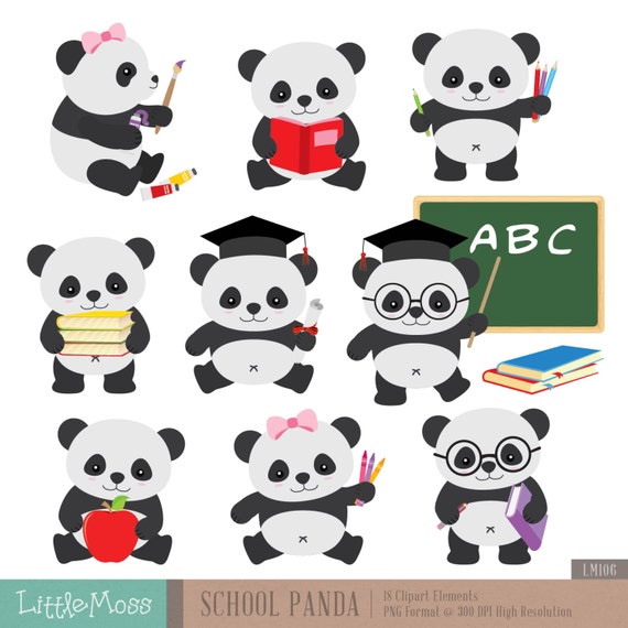 clipart panda school - photo #13