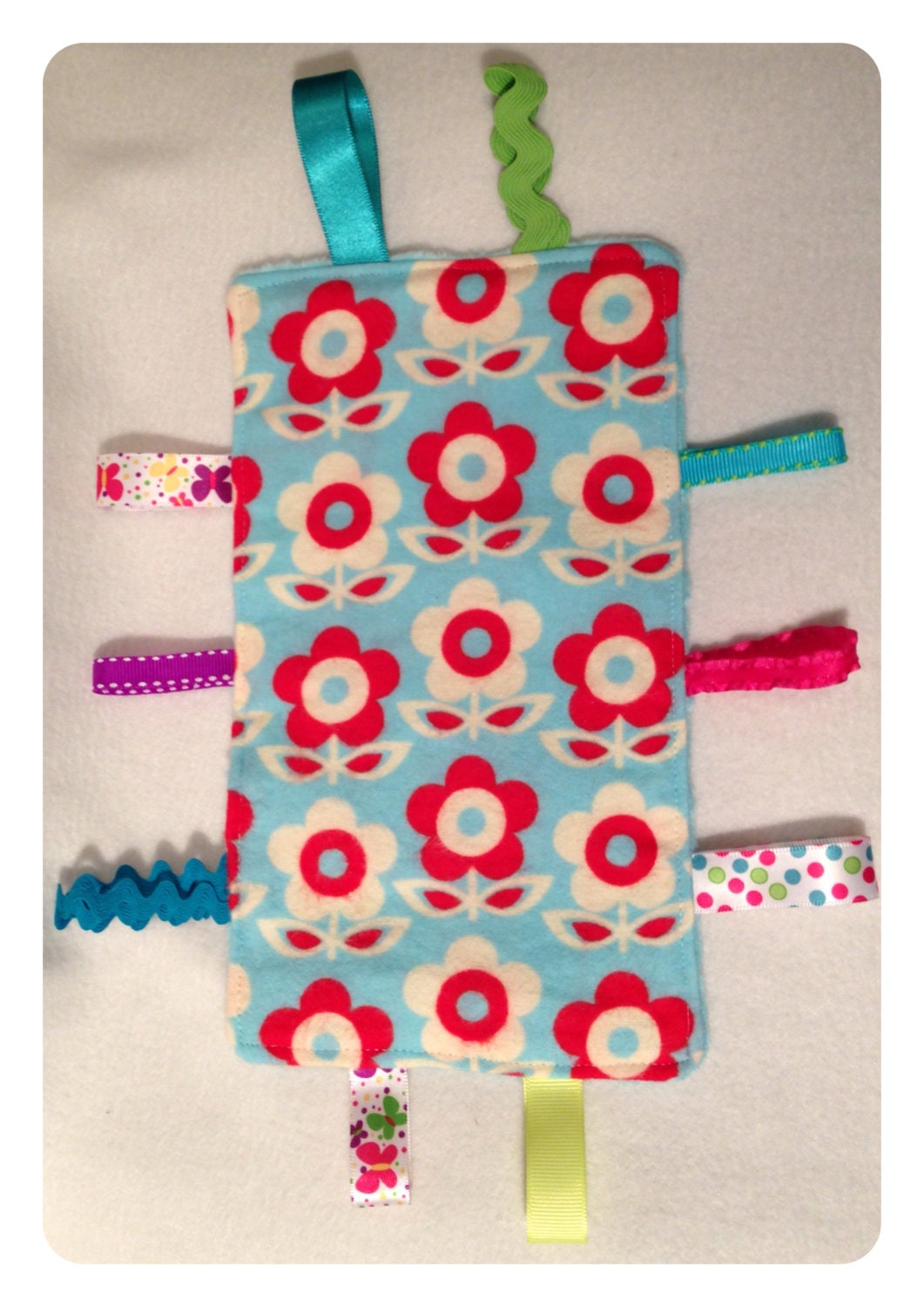 Tag toy sensory toy baby crinkle paper crinkle by SeeJaneCJaneSew