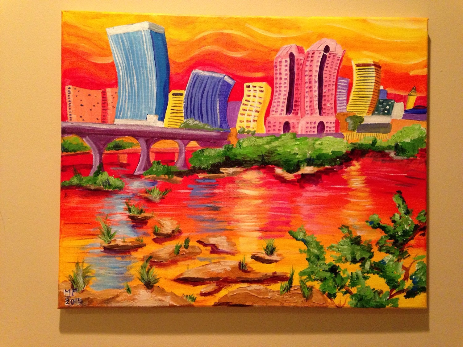 Richmond 2 an original acrylic painting on canvas