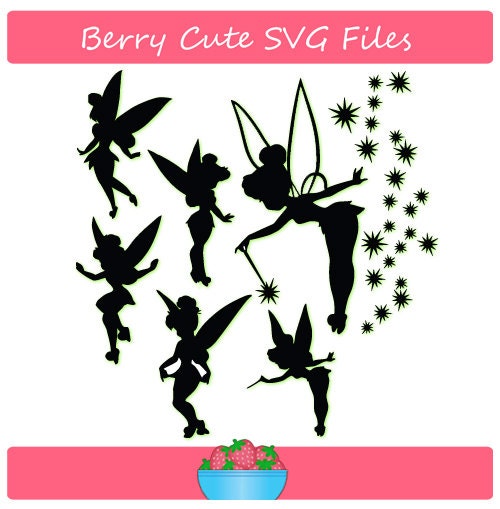 Download Tinker Bell Silhouettes Svg File