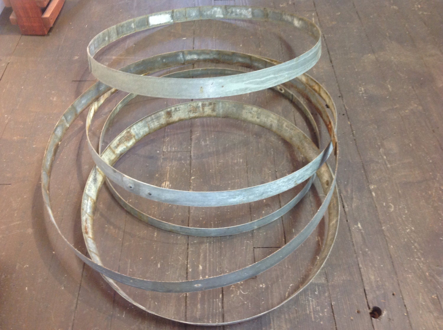 Wine barrel rings bands whiskey cask galvanized by Thewinebarrel
