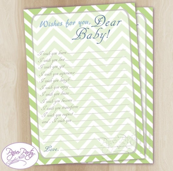 Baby Shower Wishes for Baby Well Wishes for Baby Neutral