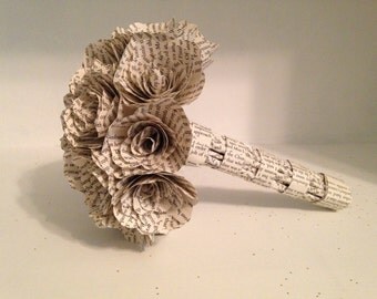 Book Page Flower Bouquet