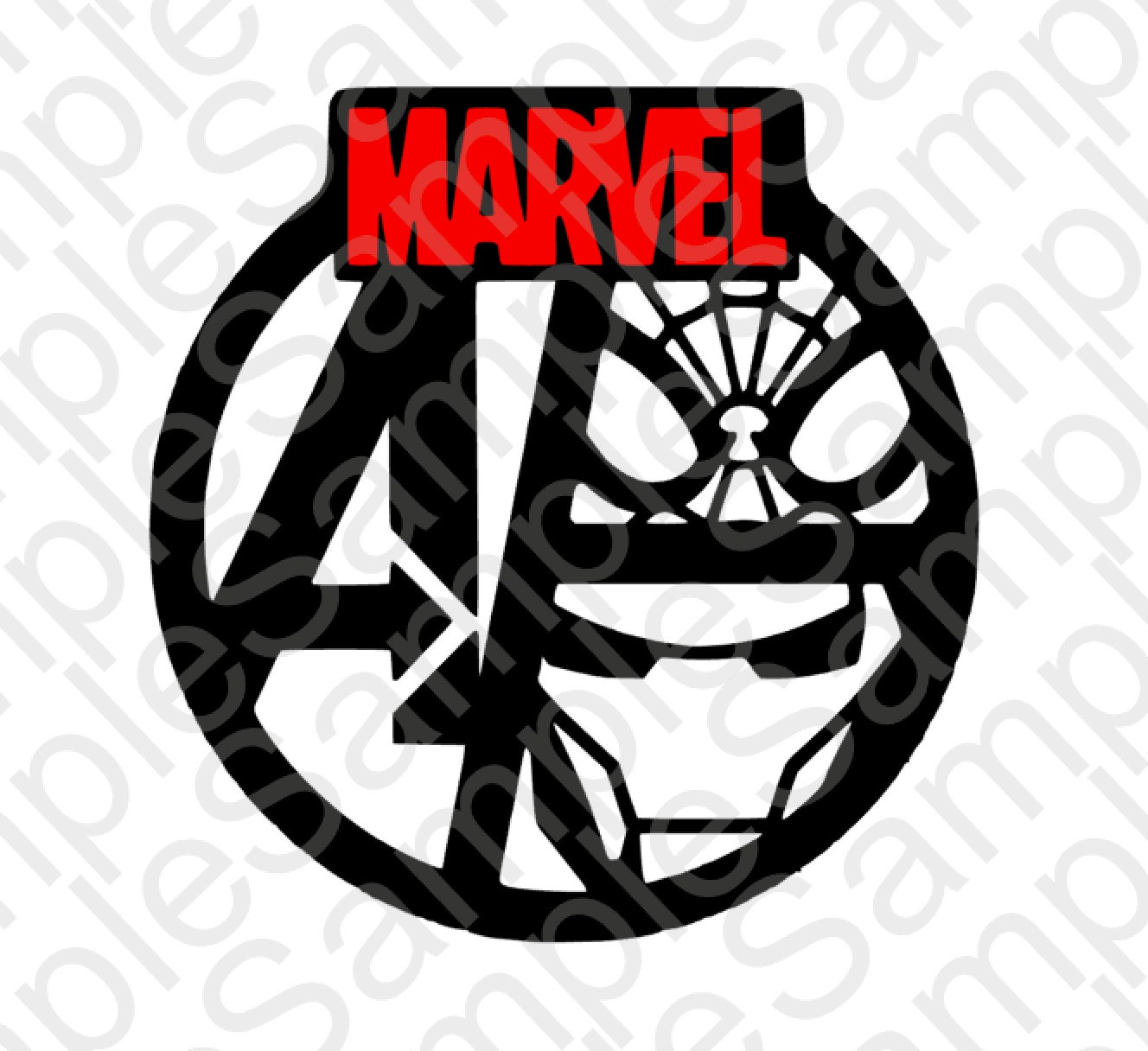 Download Marvel Circle Logo Inspired SVG and DXF Cut by BrocksPlayhouse