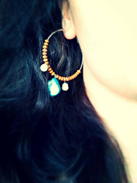 Hippie hoop earrings Clearance