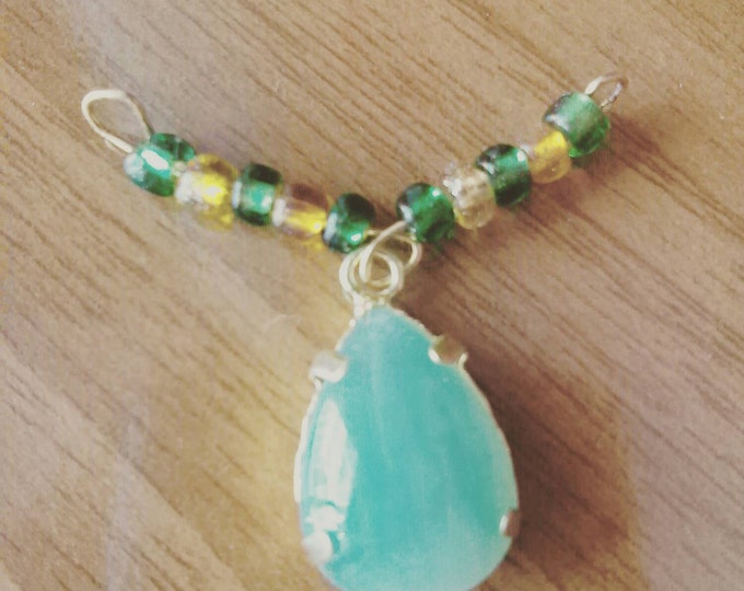 Crystal purple necklace,boho necklace,green crystal necklace,hippie pendant,boho pendant,crystal pendant necklace,gold pendant necklace